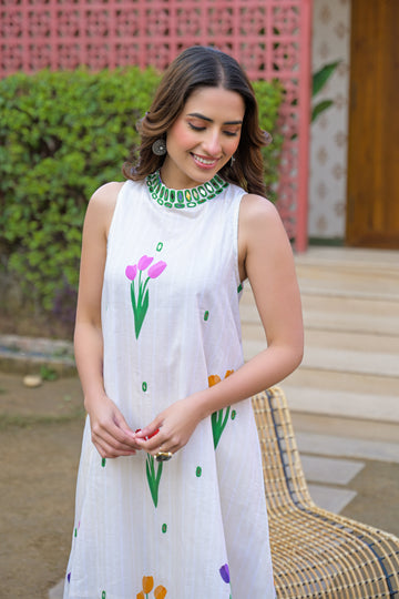 White Tulip Garden Co-ord Set